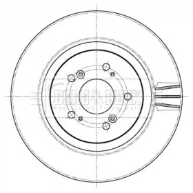 BORG & BECK bbd6109s -  Тормозной диск